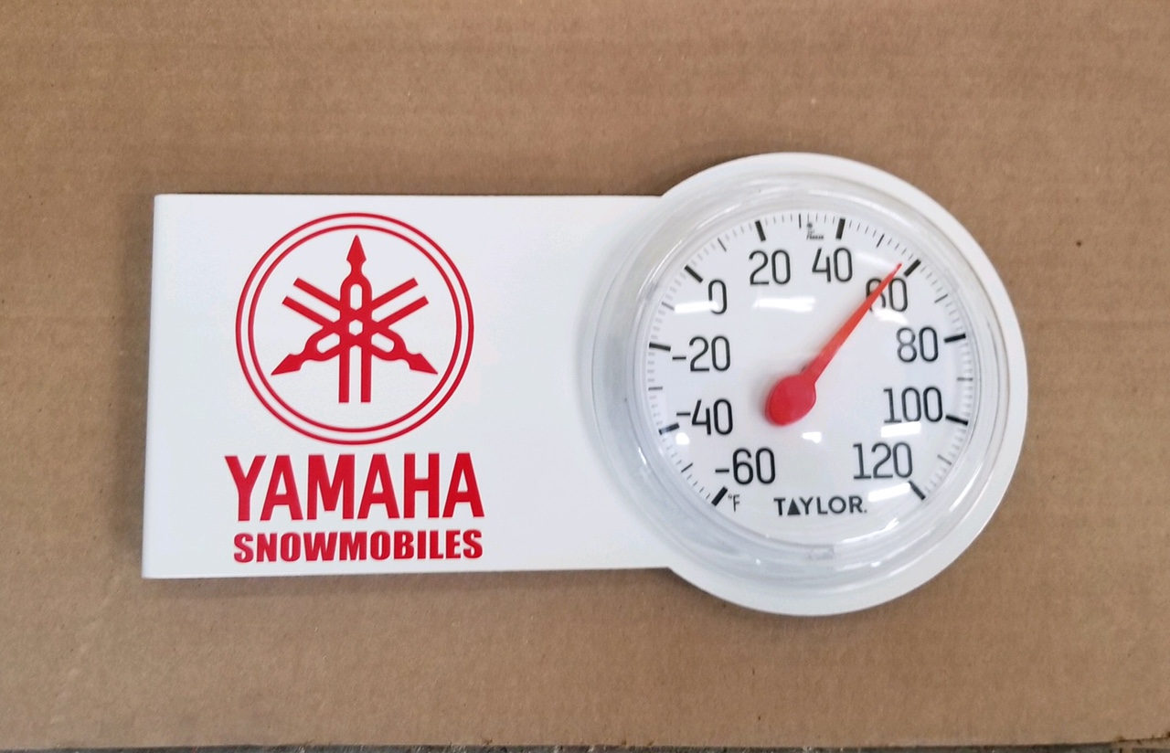 Metal thermometer with your favorite logo